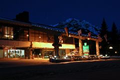 12 Banff Park Lodge With Mount Norquay Behind Just Before Dawn In Winter